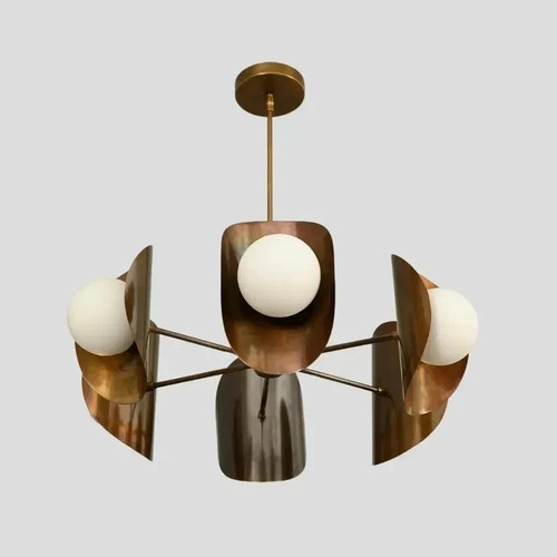 Lustre moderne laiton avec - laiton,